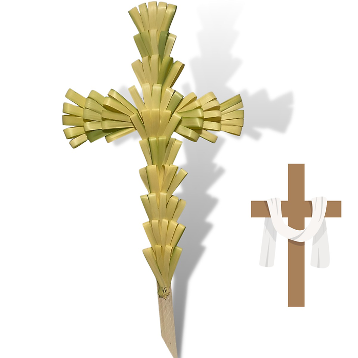 30" Palm Cross