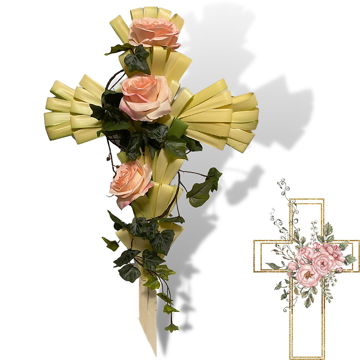 24\" Ivy and Silk flowers