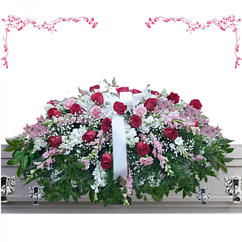 You Are My Heart Casket Spray
