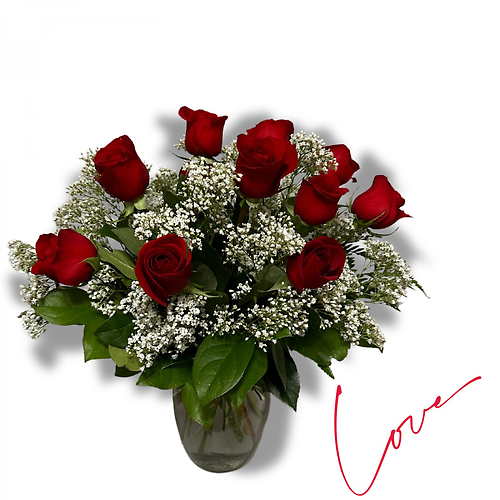12 Short Stem Red Rose