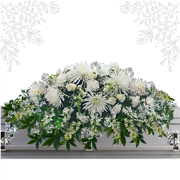 Everlasting Light Casket Spray