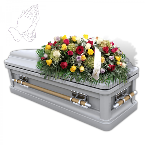 Over The Rainbow Casket Spray